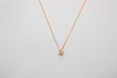 Rose Gold Sterling Lucky Swan pendent Chain