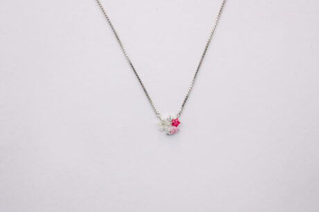 cherry blossom pendent with chain