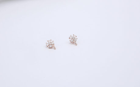 Sterling Silver Lucky Leaf Stud