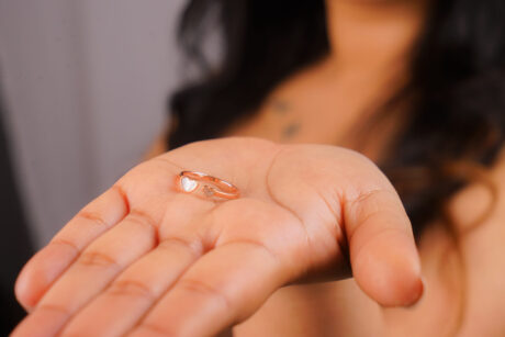 Mini Hearts Finger Ring