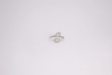 Water Drop Cut Stone Ring